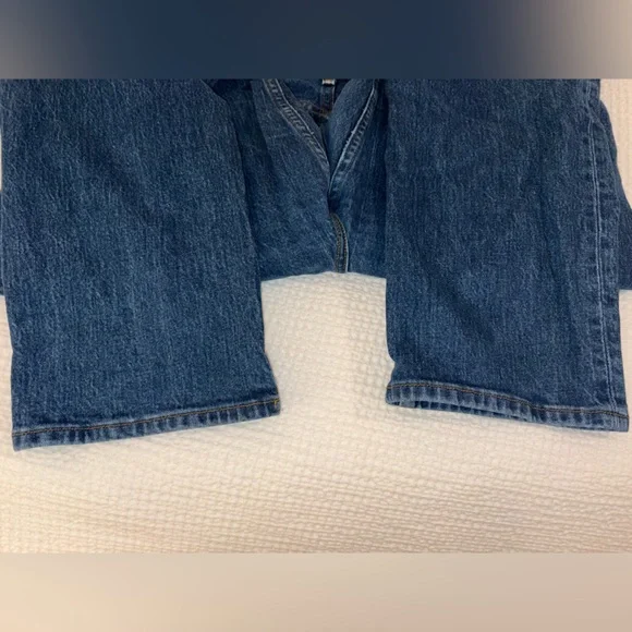 Abercrombie 90s Straight Ultra High Rise Curve Love Jeans Medium Wash - 32/14R - Picture 9 of 14